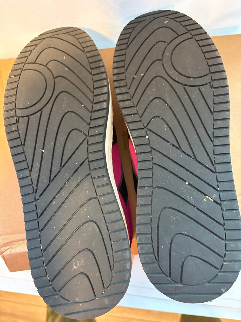 Steve Madden Kickflip Pink Suede Platform Sneakers with Black Accent - Picture 7 of 12